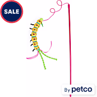 Leaps & Bounds Yellow Caterpillar Cat Teaser Toy