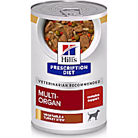 Hill's Prescription Diet Multi-Organ Support Turkey & Vegetable Stew Wet Dog Food