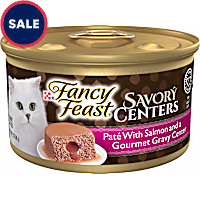 Purina Fancy Feast Savory Centers Salmon Pate Adult Wet Cat Food with a Gravy Center