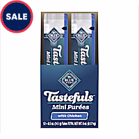 Blue Buffalo Tastefuls Mini Purees Chicken Adult Cat Natural Single-Serving Snack