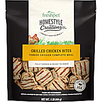 Freshpet Homestyle Creations Grilled Chicken Bites Tender Chicken Complete Meal Dog Food