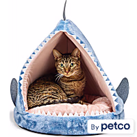 EveryYay Shark Hooded Cat Bed