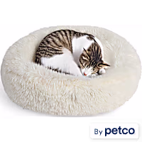 EveryYay Shag Round Cat Bed