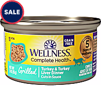Wellness Complete Health Grilled Turkey & Turkey Liver Dinner Wet Cat Food
