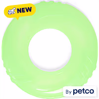 Leaps & Bounds Green Glow in the Dark Disc Flyer Dog Toy