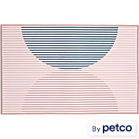 EveryYay Modern Tan Half Moon Pet Placemat