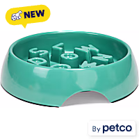EveryYay Alphabet Slow Feeder Dog Bowl