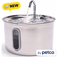 EveryYay 3-Liter Stainless Steel Pet Fountain
