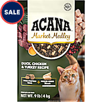 ACANA Market Medley Duck, Chicken & Turkey Recipe Complete with Freeze-Dried Morsels Cat Food