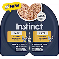 Instinct Pate Split Cup Real Chicken Entree Grain-Free Wet Cat Food