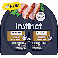 Instinct Flaked Split Cup Real Duck Entree in Gravy Grain-Free Wet Cat Food