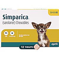Simparica Chewable for Dogs 2.8-5.5 lbs.