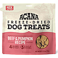 ACANA Singles Limited Ingredients & Freeze-Dried Beef & Pumpkin Grain Free Dog Treats