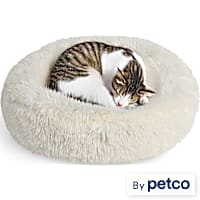 EveryYay Shag Round Cat Bed