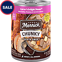 Merrick Grain Free Chunky Carver's Delight Dinner Canned Dog Food