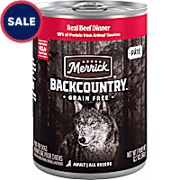 Merrick Backcountry Grain Free Real Beef Dinner Wet Dog Food