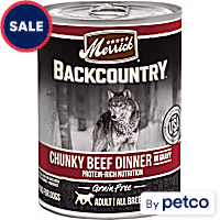 Merrick Backcountry Chunky Beef in Gravy Grain Free Wet Dog Food