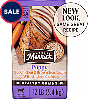 Merrick Healthy Grains Wholesome and Natural Kibble for Healthy Digestion, Puppy Recipe Premium Dry Dog Food