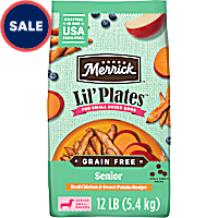 Merrick Lil Plates Premium Grain Free Real Chicken and Sweet Potato Kibble Senior Dry Dog Food