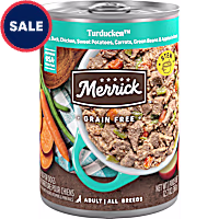 Merrick Grain Free Premium and Wholesome Gluten Free Turducken Recipe Canned Adult Wet Dog Food