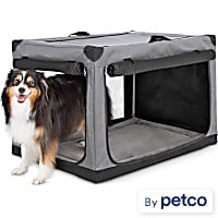 EveryYay Essentials Portable Canvas Dark Grey Dog Crate