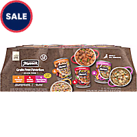 Merrick Grain Free, Premium Gluten Free Canned, Beef, Chicken & Turkey Recipes Wet Dog Food Variety Pack