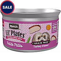 Merrick Lil' Plates Petite Pates Premium Grain Free Natural Soft Turkey Dinner Small Wet Dog Food
