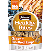 Merrick Healthy Bites Grain Free Chicken and Bone Broth Recipe Soft DogTreats
