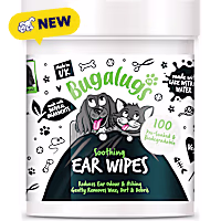 Bugalugs Pet Care Soothing Ear Dog Wipes