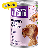 Your Pet's Kitchen Made in the USA with Real Turkey Fare Wet Dog Food