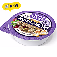 Your Pet's Kitchen Made in The USA with Real Turkey & Vegetable Stew Shreds Wet Dog Food Cups