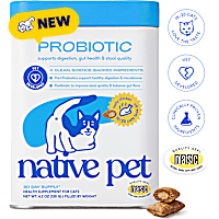 Native Pet Probiotic Dual Texture Chicken-Flavored Chews Digestive Supplement for Cats