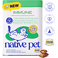 Native Pet Immune, Respiratory & Gut Health Dual Texture Chicken-Flavored Chews Supplement for Cats