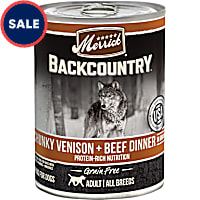 Merrick Backcountry Grain Free Chunky Venison &  Beef in Gravy Wet Dog Food