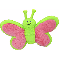 Multipet International Pink and Green Butterfly Dog Toy
