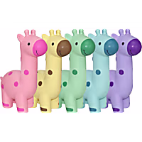 Multipet International Minipet Latex Giraffe Assorted 5.75" Dog Toy