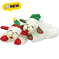 Multipet International Holiday Lamb Chop Cat Toy