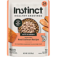 Instinct Healthy Cravings Grain Free Real Salmon Recipe Natural Wet Dog Food Topper