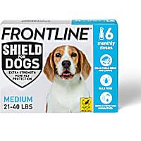 FRONTLINE Shield Flea & Tick Treatment for Dogs 21 - 40 lbs. (Blue)
