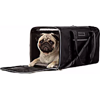Sherpa Black Essential Soft Sided Pet Carrier for Cats & Dogs