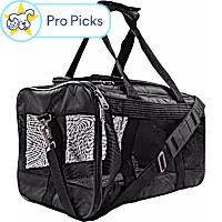 Sherpa Deluxe Black Airline Approved Soft Sided Dog & Cat Carrier