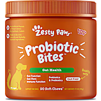 Zesty Paws Pumpkin Probiotic Bites Soft Chews for Dogs