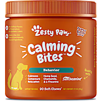 Zesty Paws Peanut Butter Calming Bites Soft Chews for Dogs