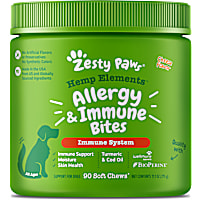 Zesty Paws Hemp Cheese Elements Allergy & Immune Bites for Dogs