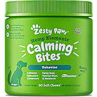 Zesty Paws Turkey Hemp Elements Calming Bites for Dogs