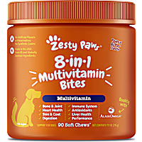 Zesty Paws Peanut Butter 8-in-1 Multivitamin Bites for Dogs