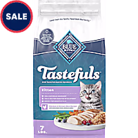 Blue Buffalo Tastefuls Made in the USA with Natural Ingredients, Chicken Recipe Kitten Food With DHA Dry Cat Food