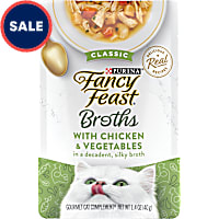 Fancy Feast Lickable Classic With Chicken and Vegetables Broth Wet Cat Food Topper