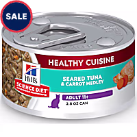 Hill's Science Diet Senior 11+ Healthy Cuisine Seared Tuna & Carrot Medley Canned Wet Cat Food