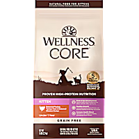 Wellness CORE Natural Grain Free Turkey, Whitefish & Chicken Dry Kitten Food